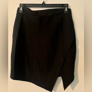 Black mini skirt